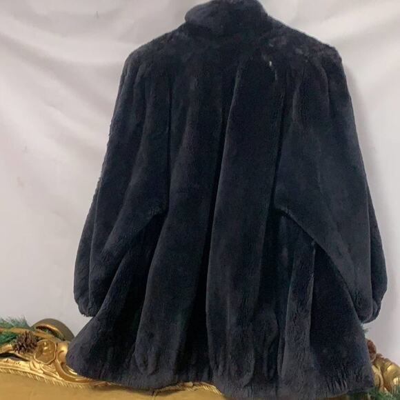 CHRISTIAN DIOR RARE BLUE BULKY FUR COAT‎ JACKET - Picture 3 of 16
